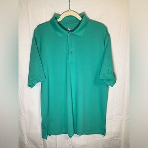 PGA Tour Men's Teal Green Polo Shirt Large